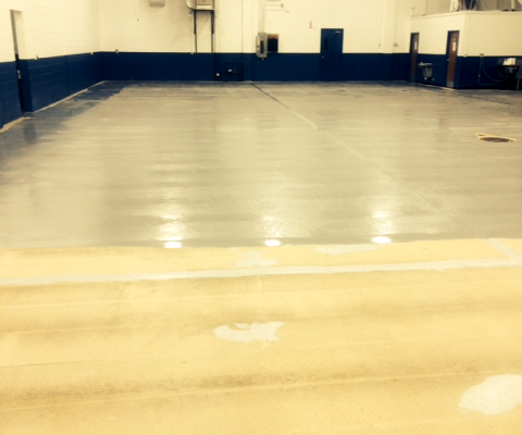 Prep Floor for Epoxy - Primed, Shot Blasted, Primed and Patched